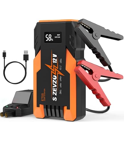 Amazon.com: S ZEVZO Jump Starter 1600A Peak Portable Jump Starter